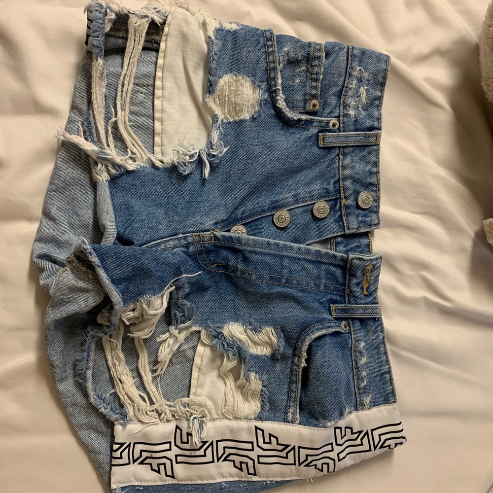 LF brand denim shorts
